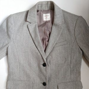 Gray Herringbone Gap The Academy Blazer